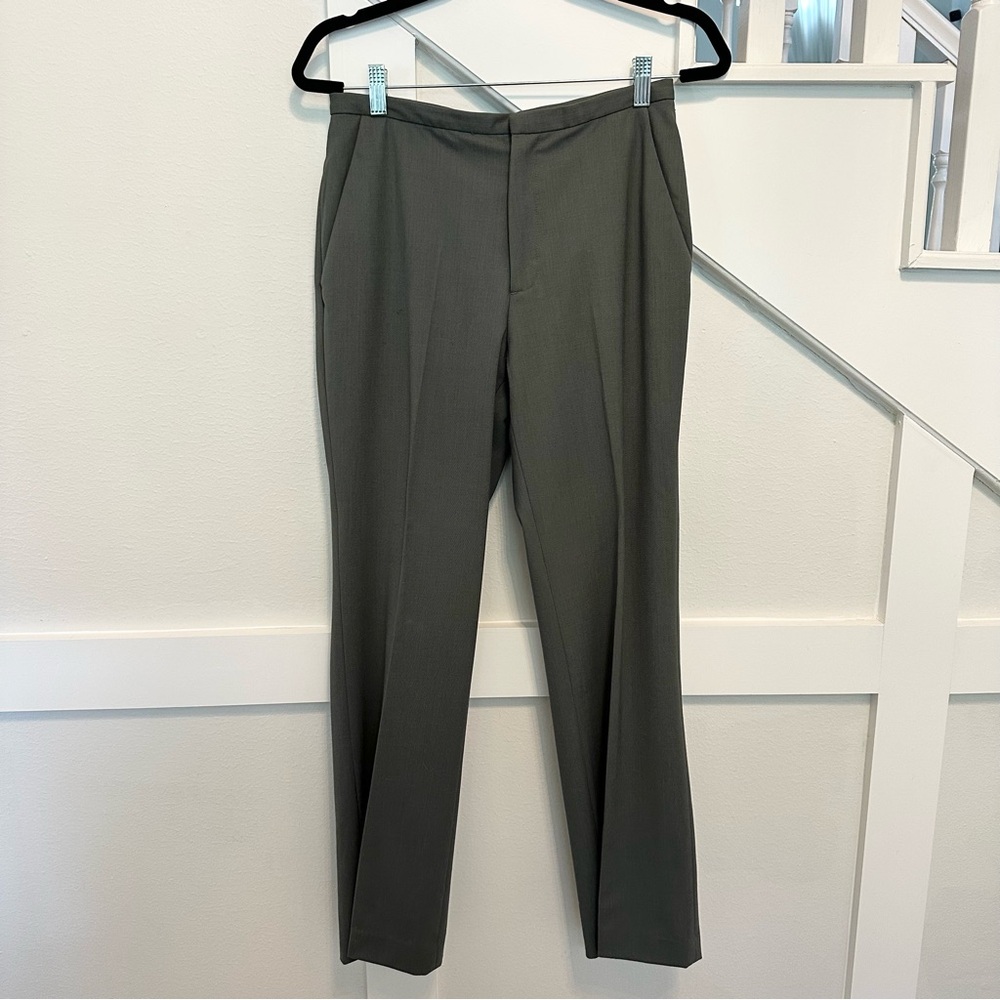 Banana Republic Sage Green Tailored Trousers Pants size 6